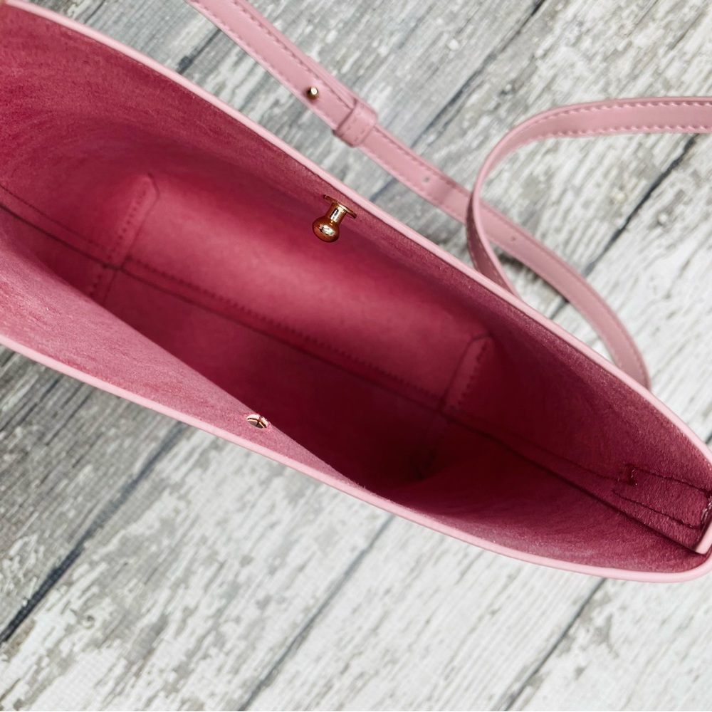 Anthropologie Samara Peony Pink Crossbody Bag - Picture 7 of 10